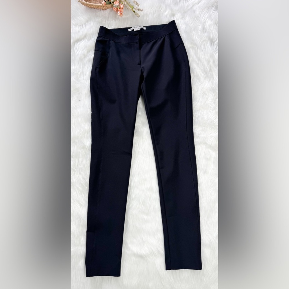VERONICA BEARD BLACK STRETCH SKINNY pants 2
